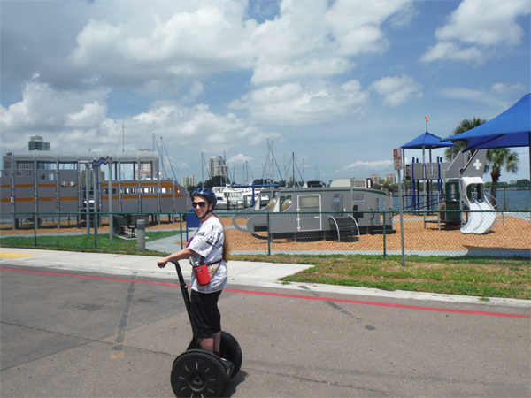 Karen Duquette by the playground